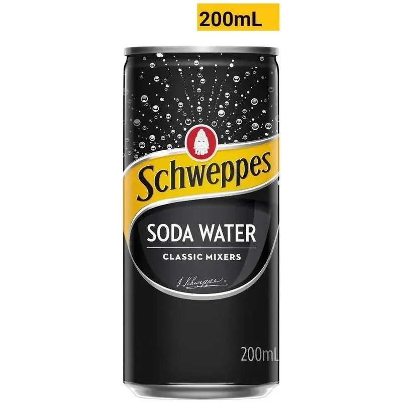 Schweppes Soda Water Can 200ml
