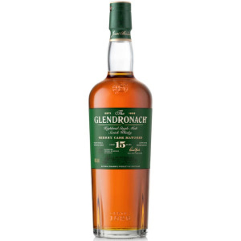 The GlenDronach 15 Year Old Sherry Cask Highland Scotch Whiskey 700ml