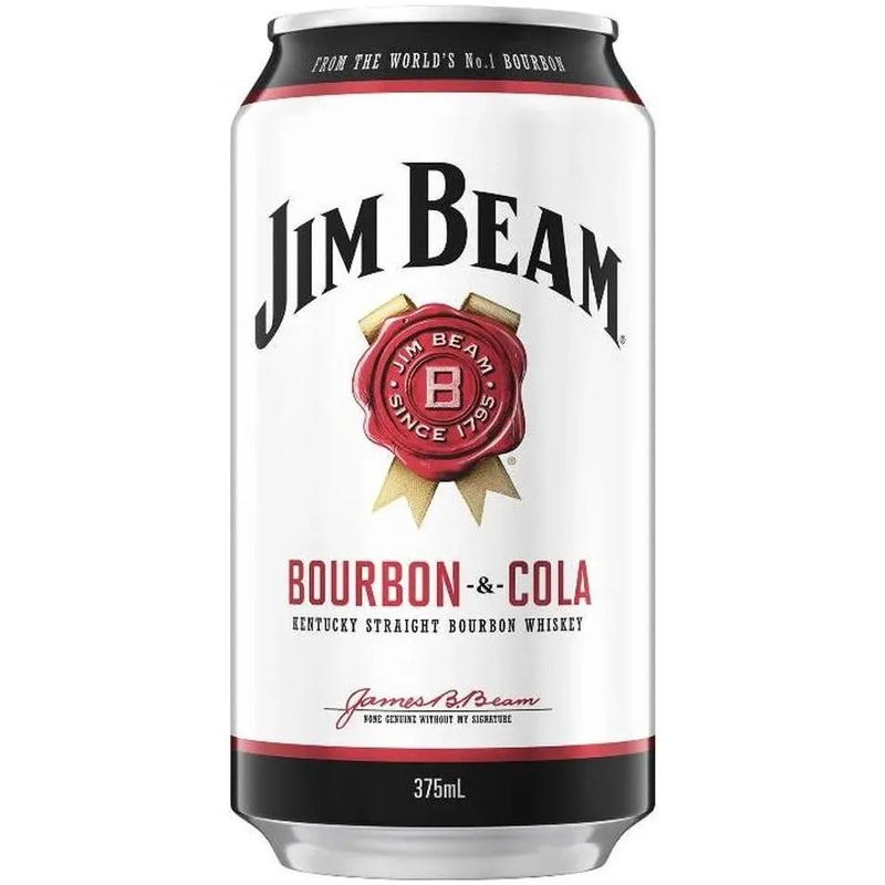 Jim Beam White & Cola Can 375ml