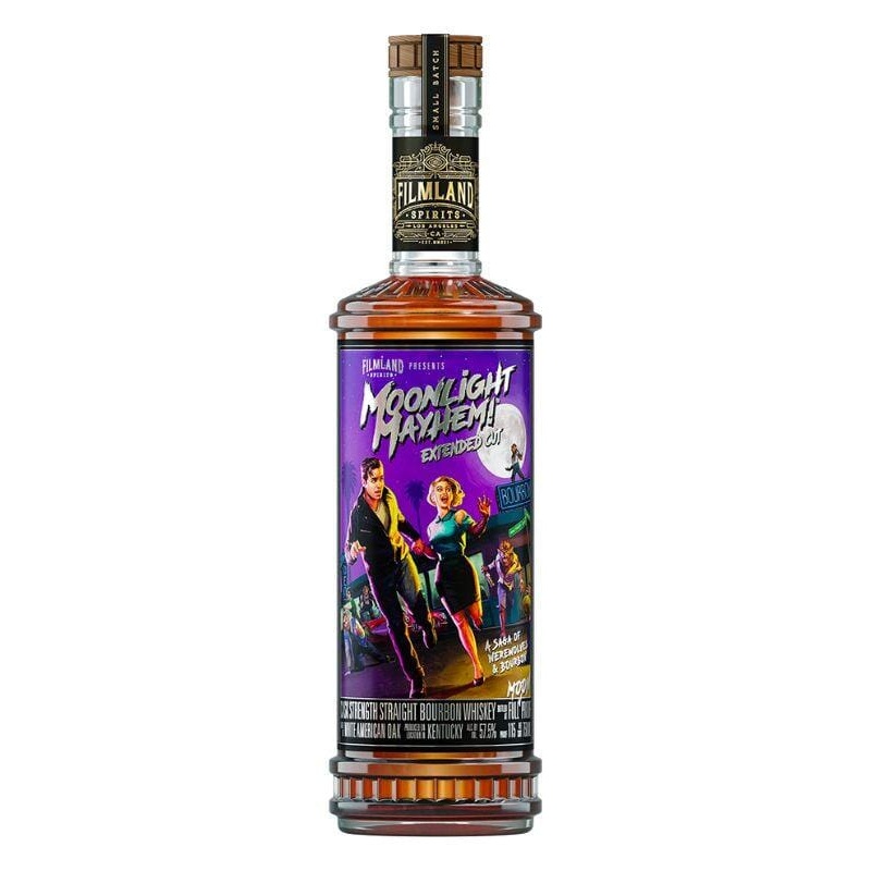 Filmland Spirits Moonlight Mayhem! Extended Cut Cask Strength Bourbon Whiskey 750mL