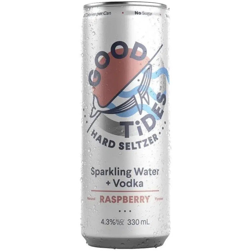 Good Tides Raspberry Hard Seltzer 330ml