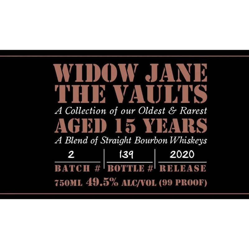 Widow Jane The Vaults 2020 Edition Aged 15 Years 750mL