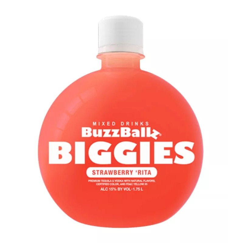 Buzzballz Biggies Strawberry ‘Rita Pre-Mixed Cocktails 1.75L