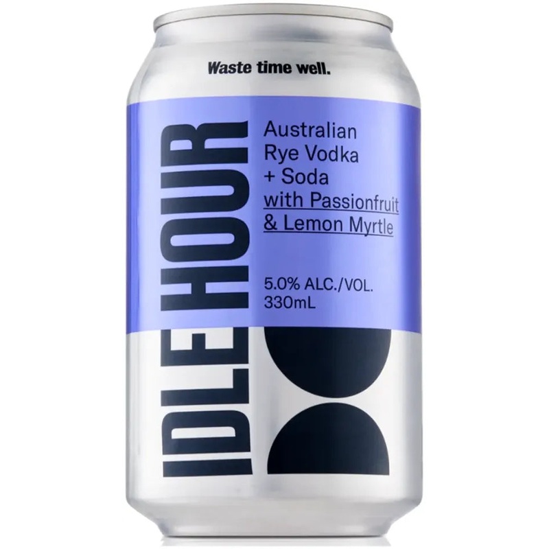 Idle Hour Vodka Soda with Passionfruit & Lemon Myrtle 330ml