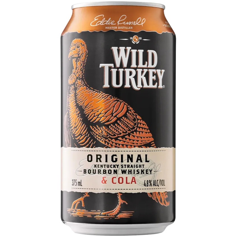 Wild Turkey Kentucky Straight Bourbon Whiskey & Cola 375ml