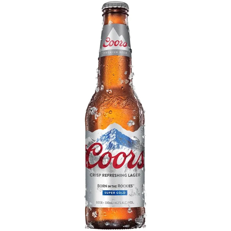 Coors Lager Bottles 330ml|Case (24)