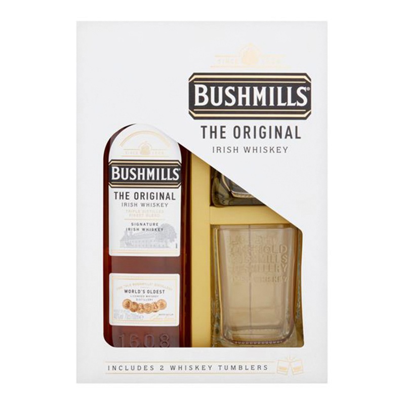 Bushmills 2 Glass Pack 70cl
