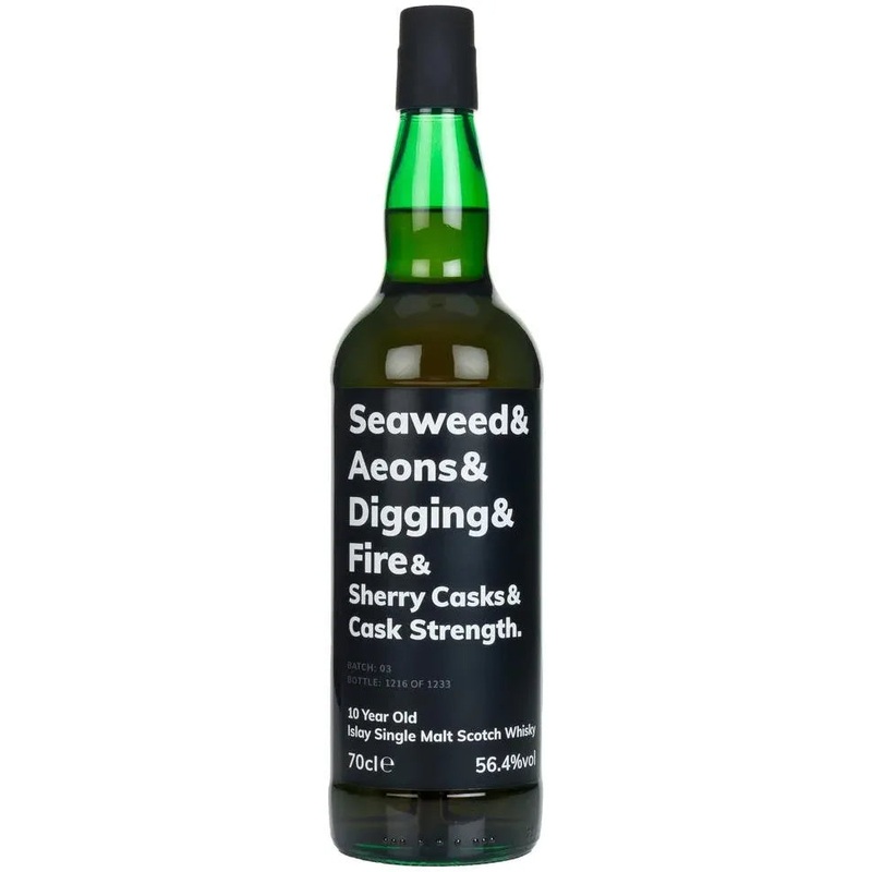 Seaweed & Aeons & Digging & Fire & Sherry Casks & Cask Strength 10 Year Old Single Malt Scotch Whisky 700ml