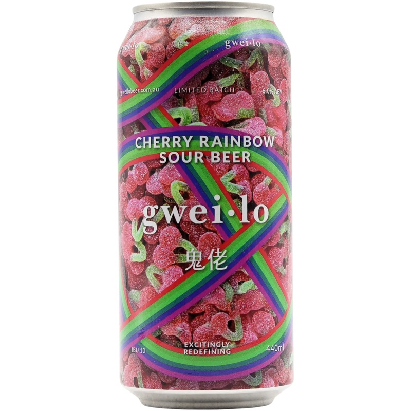 Gweilo Cherry Rainbow Sour Cans 16 Pack Cans 440ml