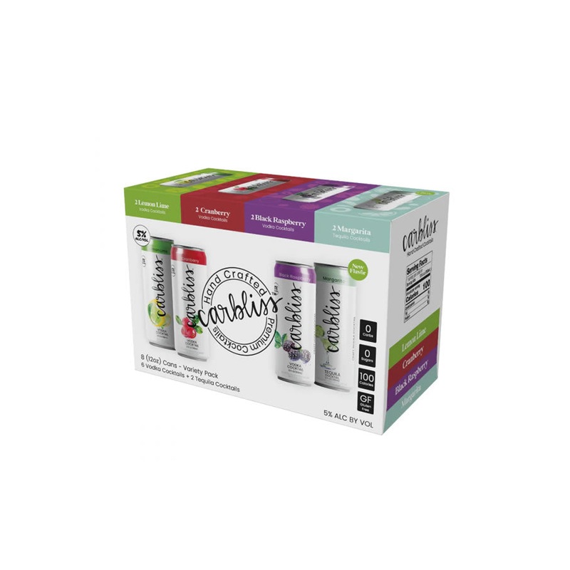 Carbliss Vodka Cocktail Variety 8 Pack