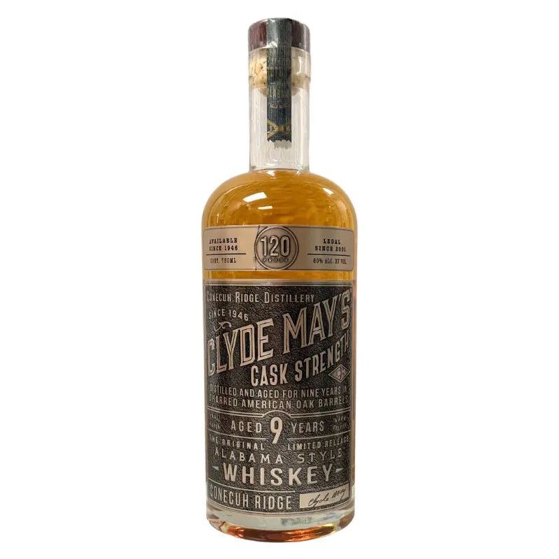 Clyde May’s 9 Year Cask Strength Alabama Whiskey 120 Proof