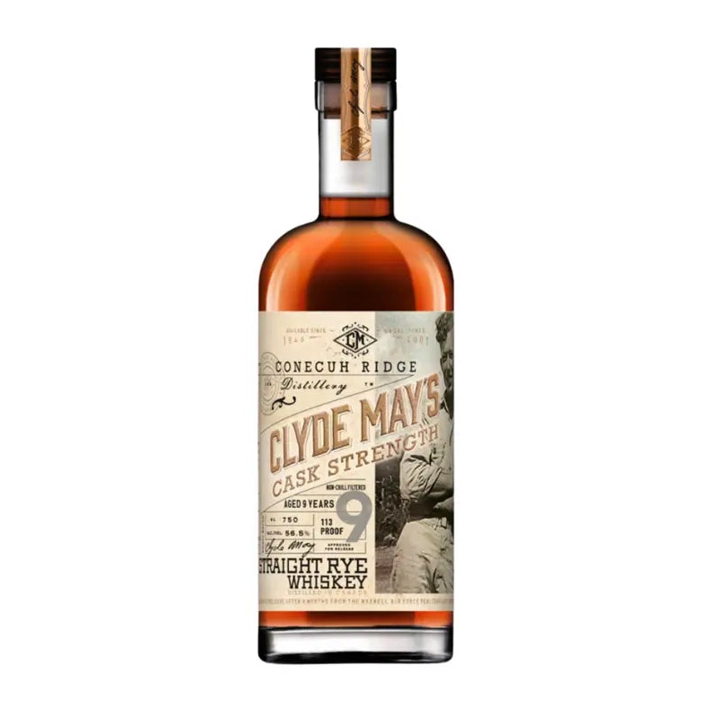 Clyde May’s 9 Year Old Cask Strength Rye 750mL