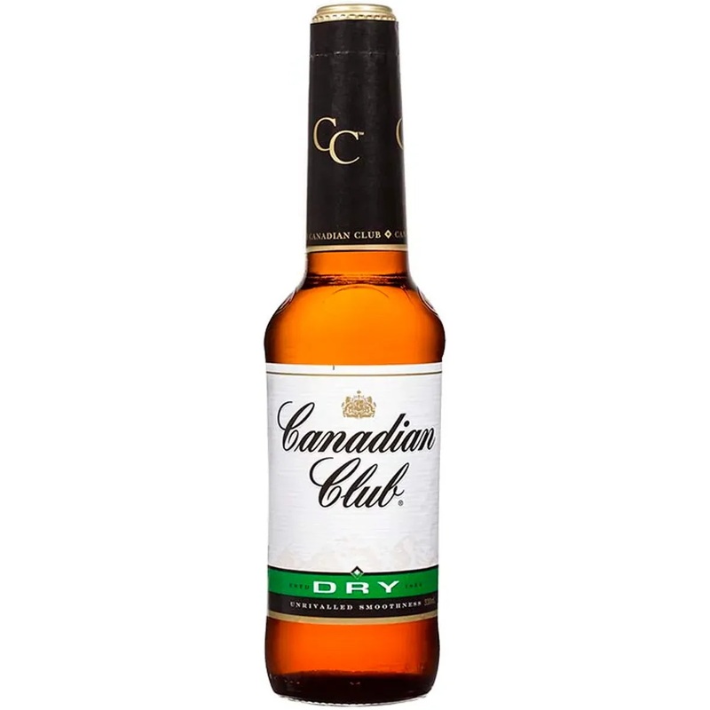 Canadian Club Whisky & Dry 4.8% 24 Pack Bottles 330ml