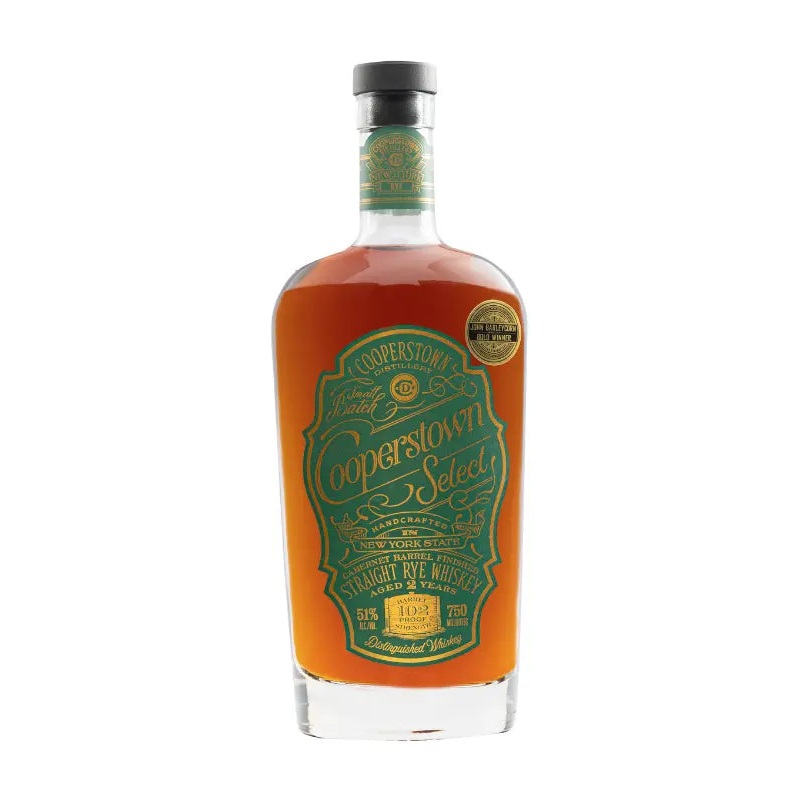 Cooperstown Select Straight Rye Whiskey 750mL