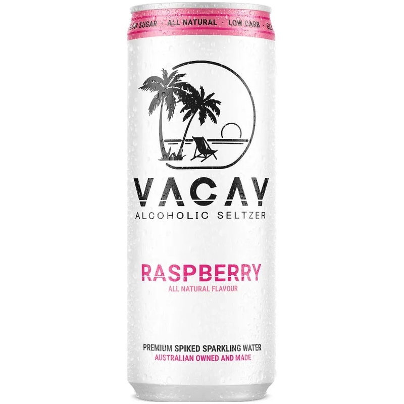 Vacay Raspberry Hard Seltzer 330ml
