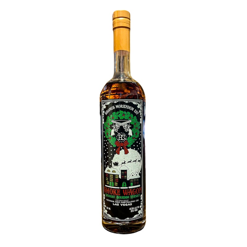 Smoke Wagon Christmas 2023 Limited Edition Straight Bourbon Whiskey 750mL
