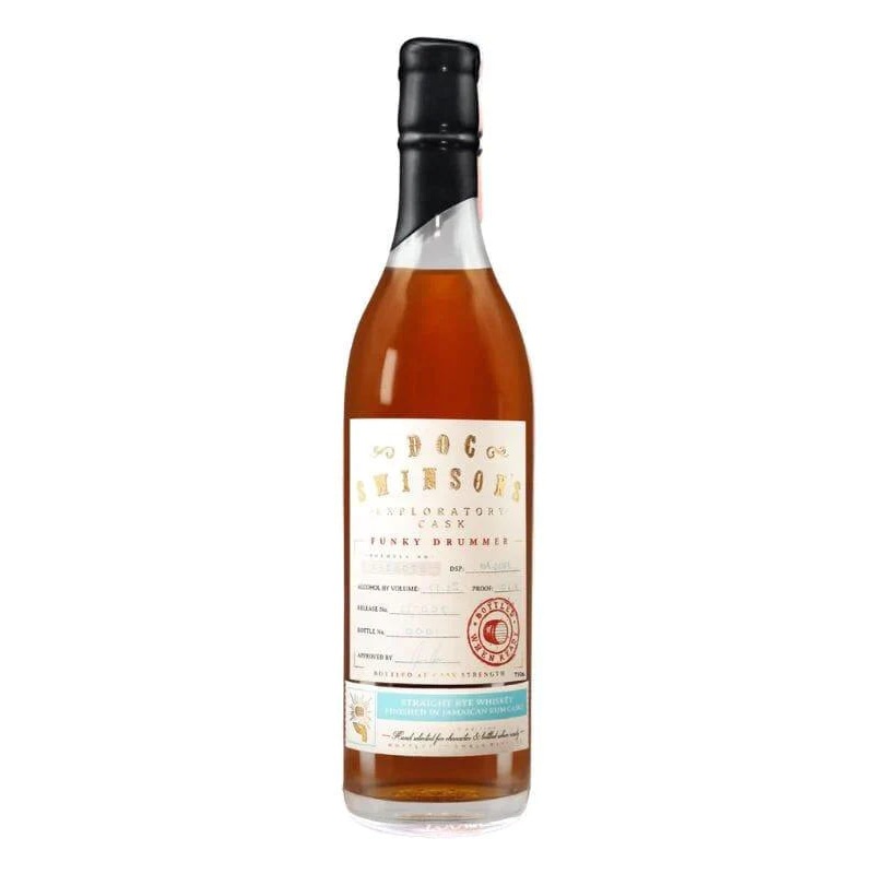 Doc Swinson’s Exploratory Cask Funky Drummer Straight Rye Whiskey Finished in Jamaican Rum Casks  750mL
