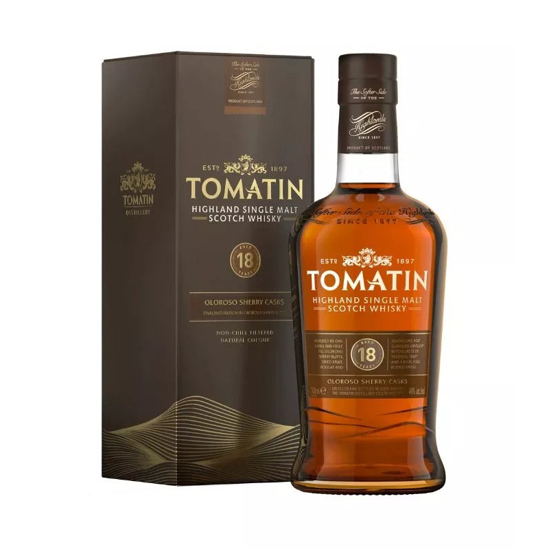 Tomatin 18 Year Old Oloroso Sherry Cask Single Malt Scotch Whisky 750mL