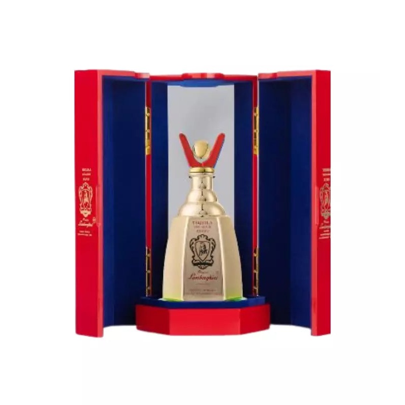 Lamborghini Tequila Anejo Gift Set 750mL