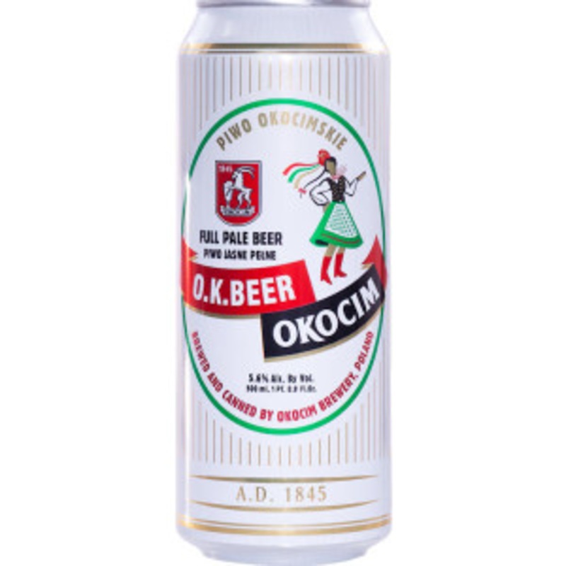 Okocim O.K Full Pale Beer 500ml 4 Pack Cans