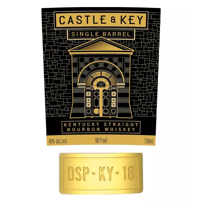 Castle & Key Single Barrel Straight Bourbon 750mL