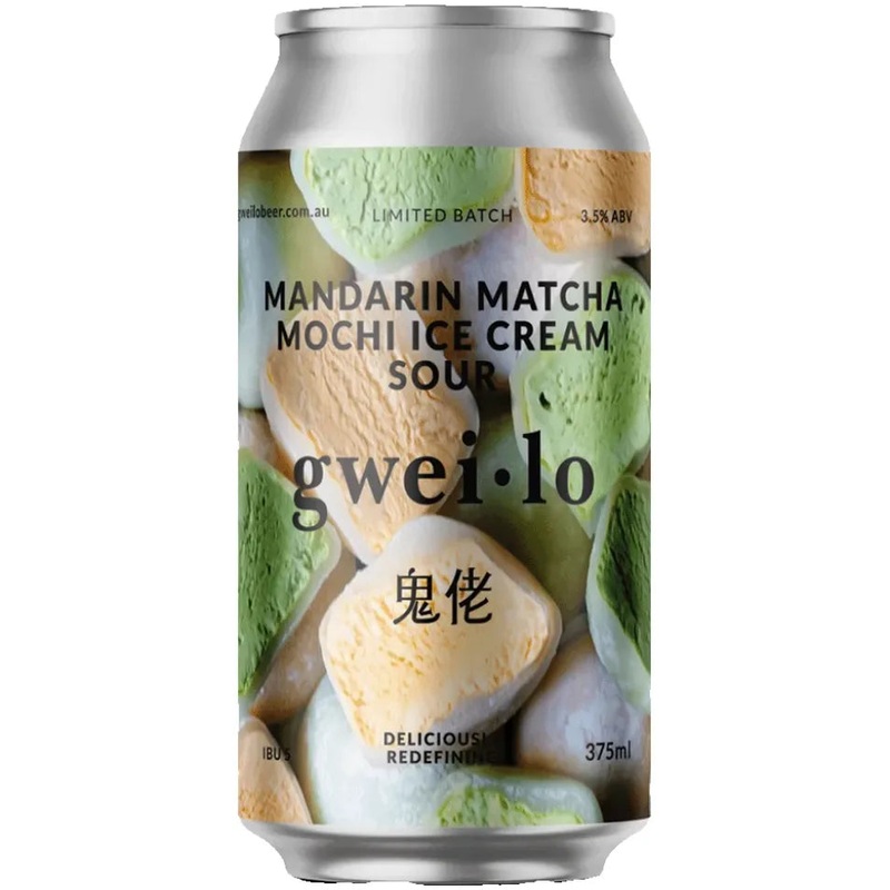 Gweilo Mandarin Matcha Mochi Ice Cream Sour 375ml