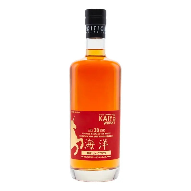 Kaiyo 10 Year Old The Unicorn Japanese Mizunara Oak Whisky Very Rare Bourbon Barrel Finish 700mL