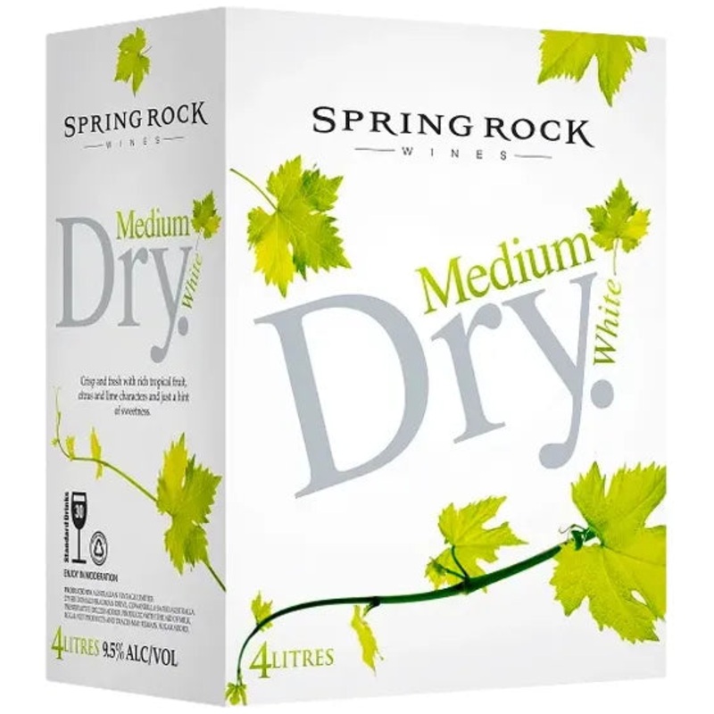 Spring Rock Medium Dry White 4L