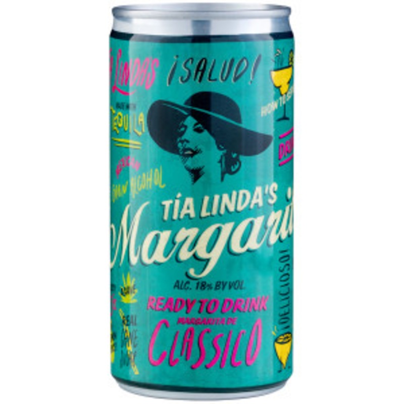 Tia Linda’s Classico Margarita Cocktail Ready-To-Drink 4-Pack 200ml Cans