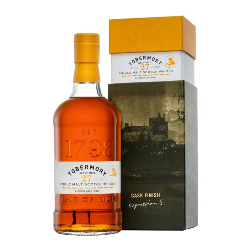 Tobermory 27 Year Old Oloroso Cask Single Malt Scotch 700mL