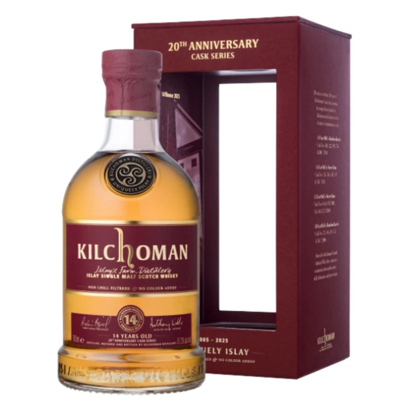 Kilchoman 14 Year Ex-Bourbon Barrel Scotch Whisky 20th Anniversary Cask Series