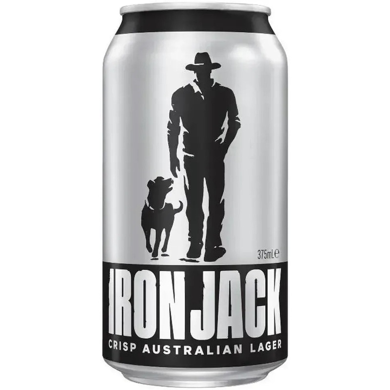 Iron Jack Mid-Strength Lager Can 30 Pack 375ml