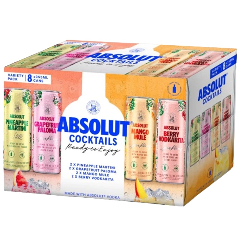 ABSOLUT COCKTAILS MIXER 355ML 8PK CAN @ Deerfoot City [1051388]
