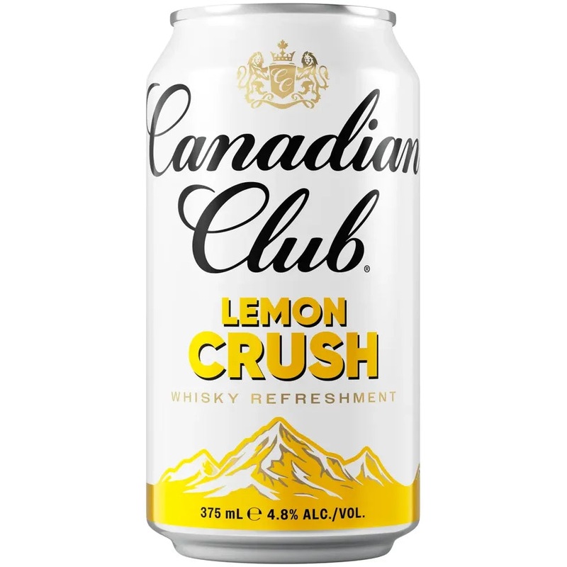 Canadian Club Lemon Crush 4.8% 24 Pack Cans 375ml