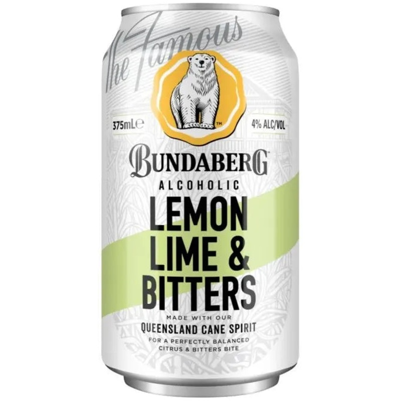 Bundaberg Lemon Lime & Bitters 4% Bottles 375ml