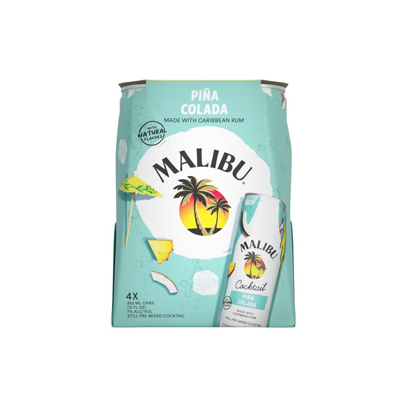 Malibu Pina Colada 4Pk Cans
