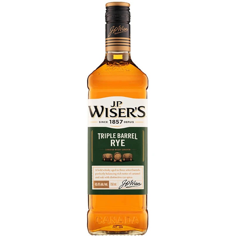 WISERS TRIPLE BARREL RYE CANADIAN 750ML @ Sage Hill [1004759]