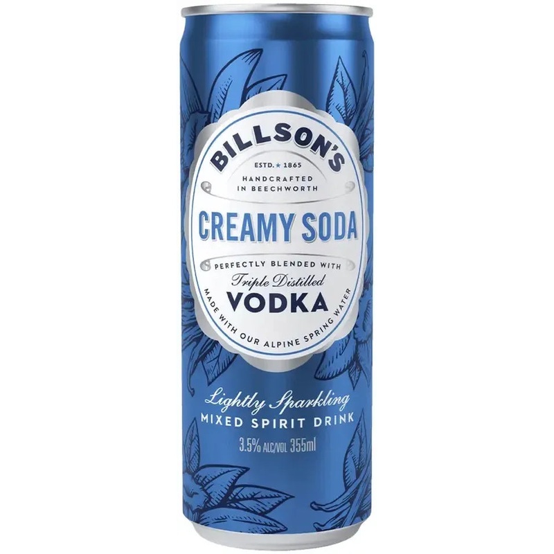 Billson’s Vodka With Creamy Soda 355ml