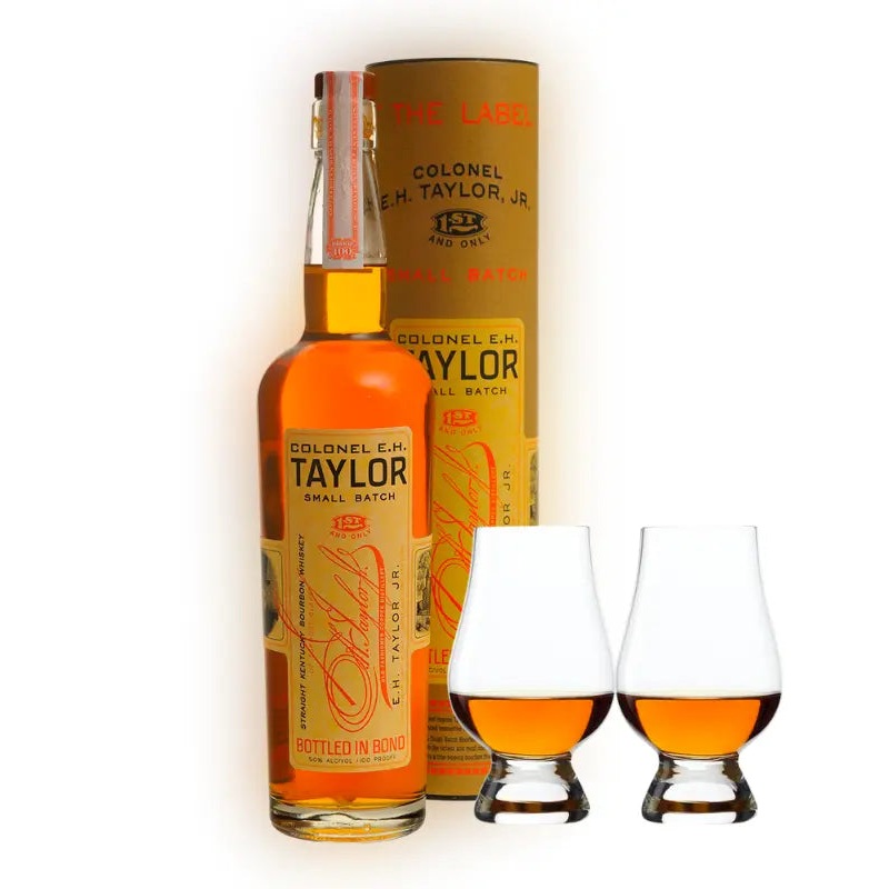 Colonel E.H. Taylor, Jr. Small Batch Bourbon & Glencairn Set Bundle
