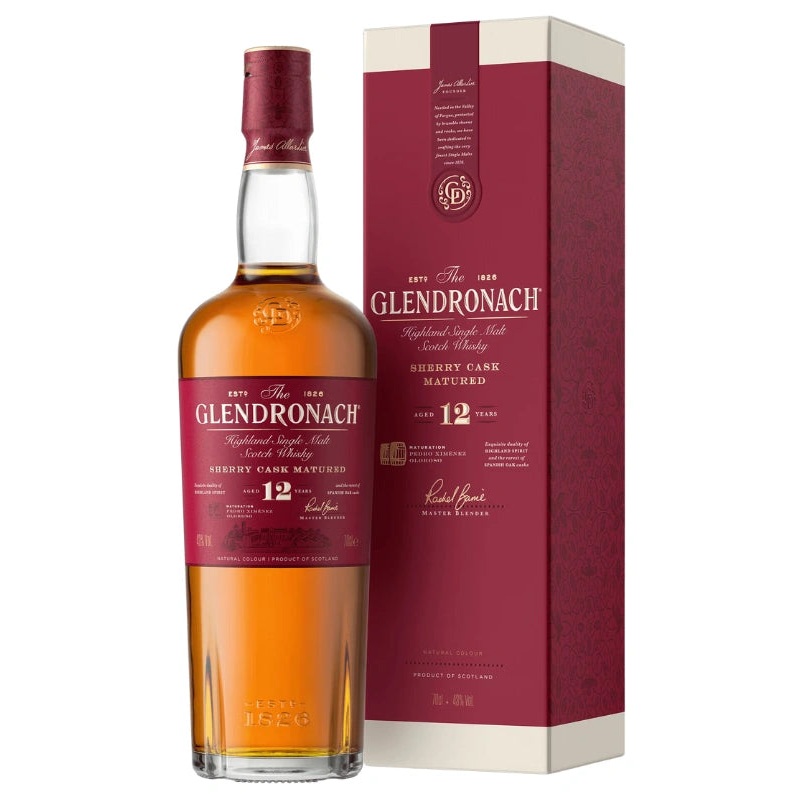 GlenDronach 12 Year Sherry Cask Single Malt Scotch Whisky 700mL