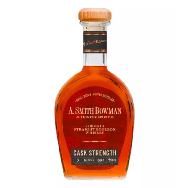 A. Smith Bowman Cask Strength 9 Year 135.1 Proof Batch 3 Virginia Straight Bourbon 750mL