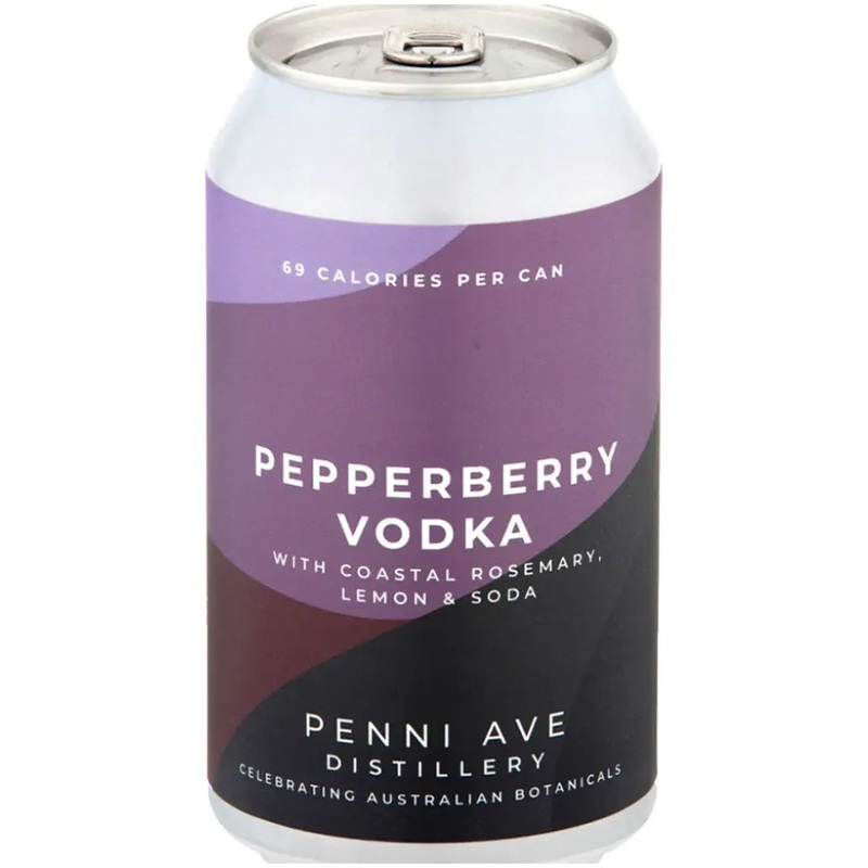 Penni Ave Distillery Pepperberry Vodka with Lemon and Soda 355ml