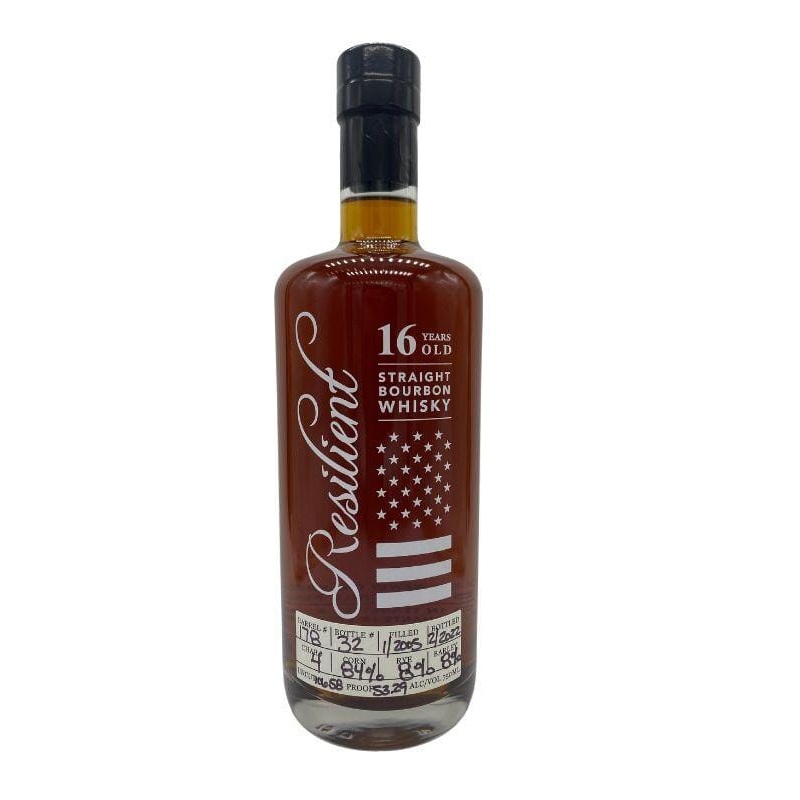 Resilient 16 Year Old Straight Bourbon Whiskey Barrel #178 106.58 Proof 750mL