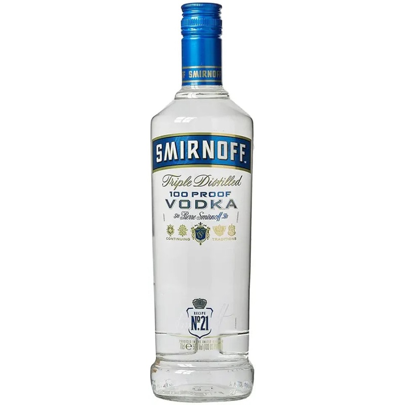 Smirnoff Blue Label 100 Proof Export Strength Vodka 1L