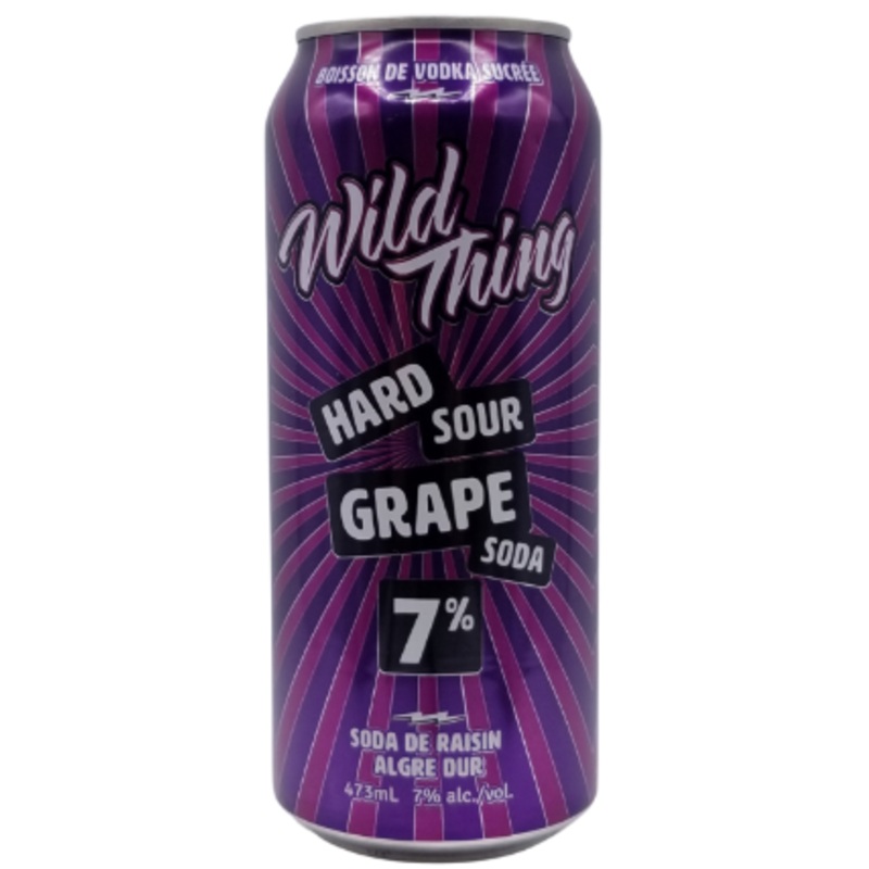 WILD THING HARD SOUR GRAPE SODA 473ML CAN @ Windermere [1048322]