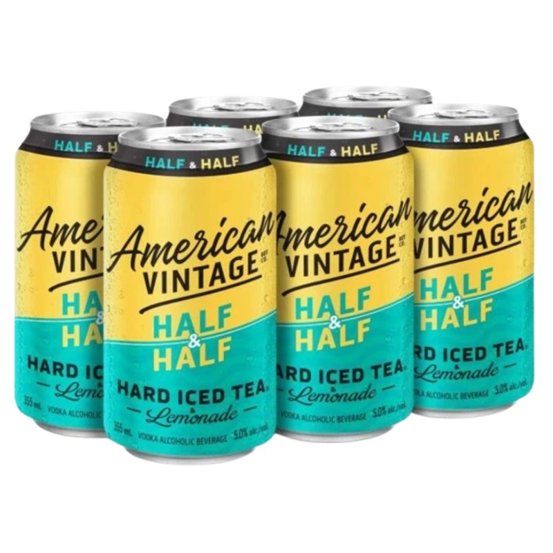 AMERICAN VINTAGE HALF & HALF HARD ICED TEA 355ML 6PK CAN @ Signal Hill [1026034]