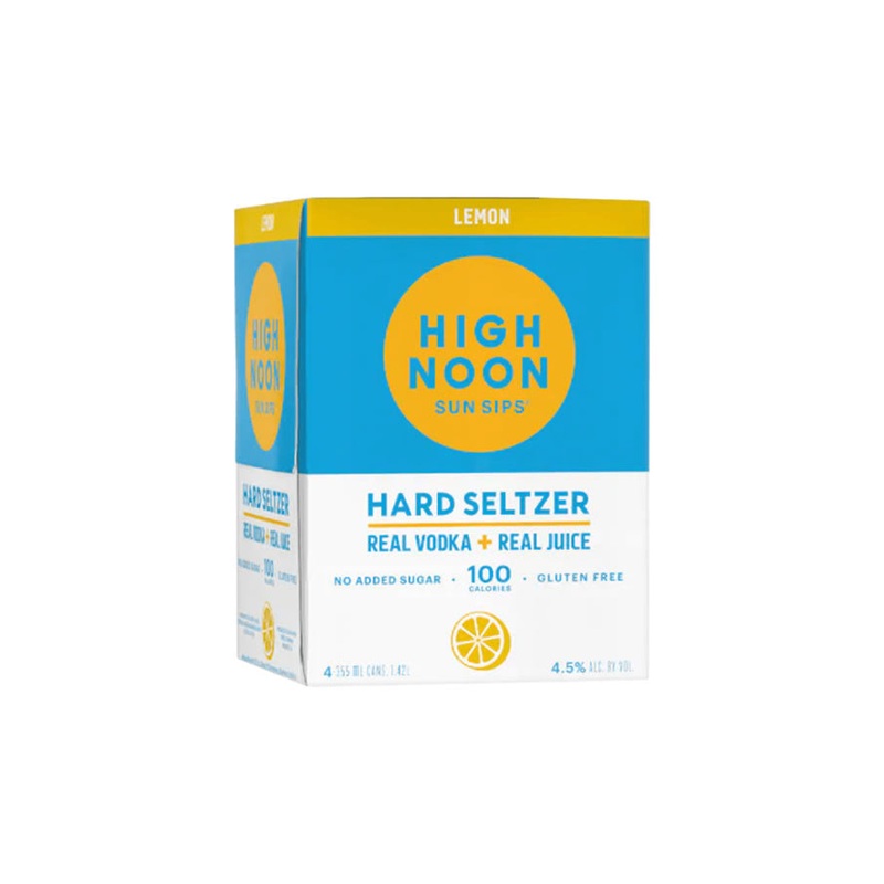 High Noon Vodka & Soda Lemon 4PK