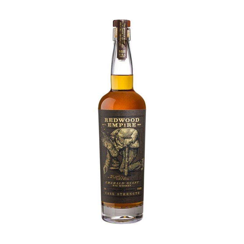 Redwood Empire Cask Strength Emerald Giant Rye Whiskey 750mL