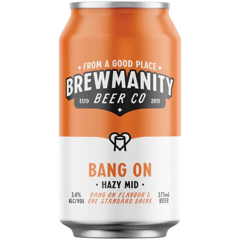 Brewmanity Bang On Hazy Mid 375ml