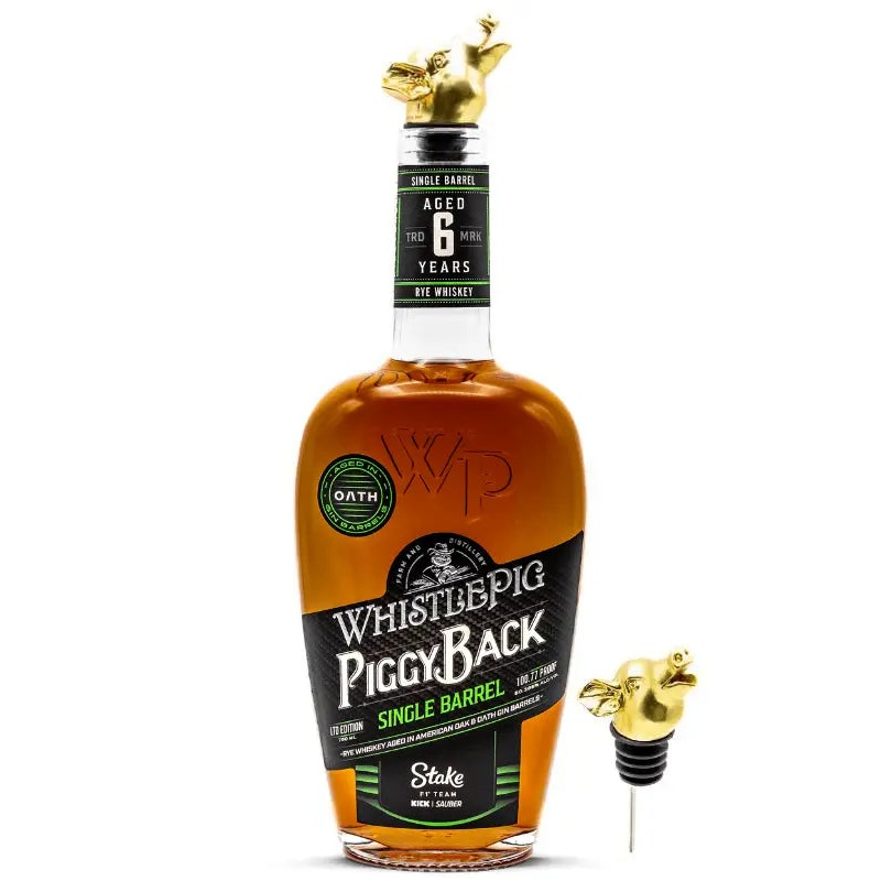 WhistlePig PiggyBack Rye: Stake F1 Team KICK Sauber Single Barrel Limited Edition Pour Snout